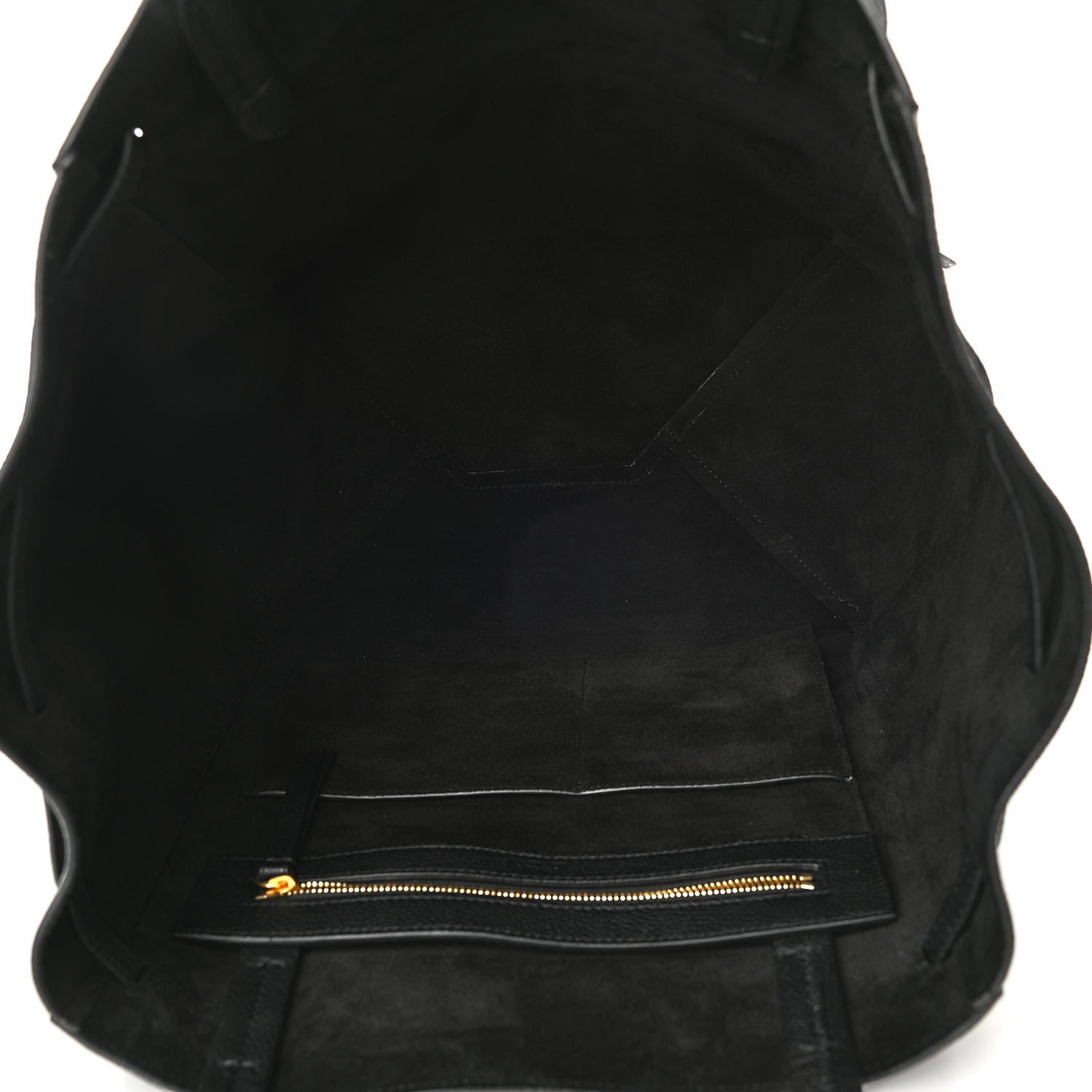 Celine Soft Grained Calfskin Medium Belt Cabas Phantom Black 5 of 11
