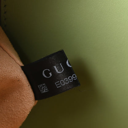 Gucci Calfskin Matelasse Small GG Marmont Chain Shoulder Bag Salamander Green 7 of 11