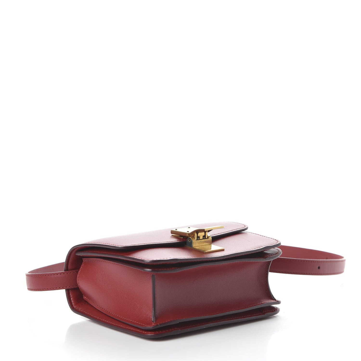 Celine Box Calfskin Small Classic Box Flap Bag Red 4 of 10