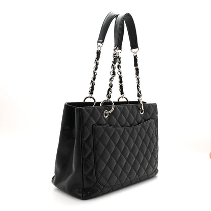 Chanel Caviar Quilted Grand Shopping Tote GST Black 3 of 11
