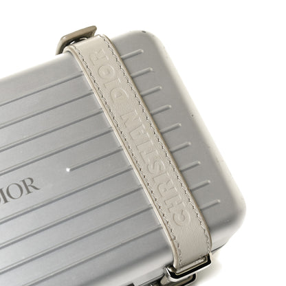 Christian Dior X RIMOWA Aluminum Personal Clutch On Strap Silver 13 of 15