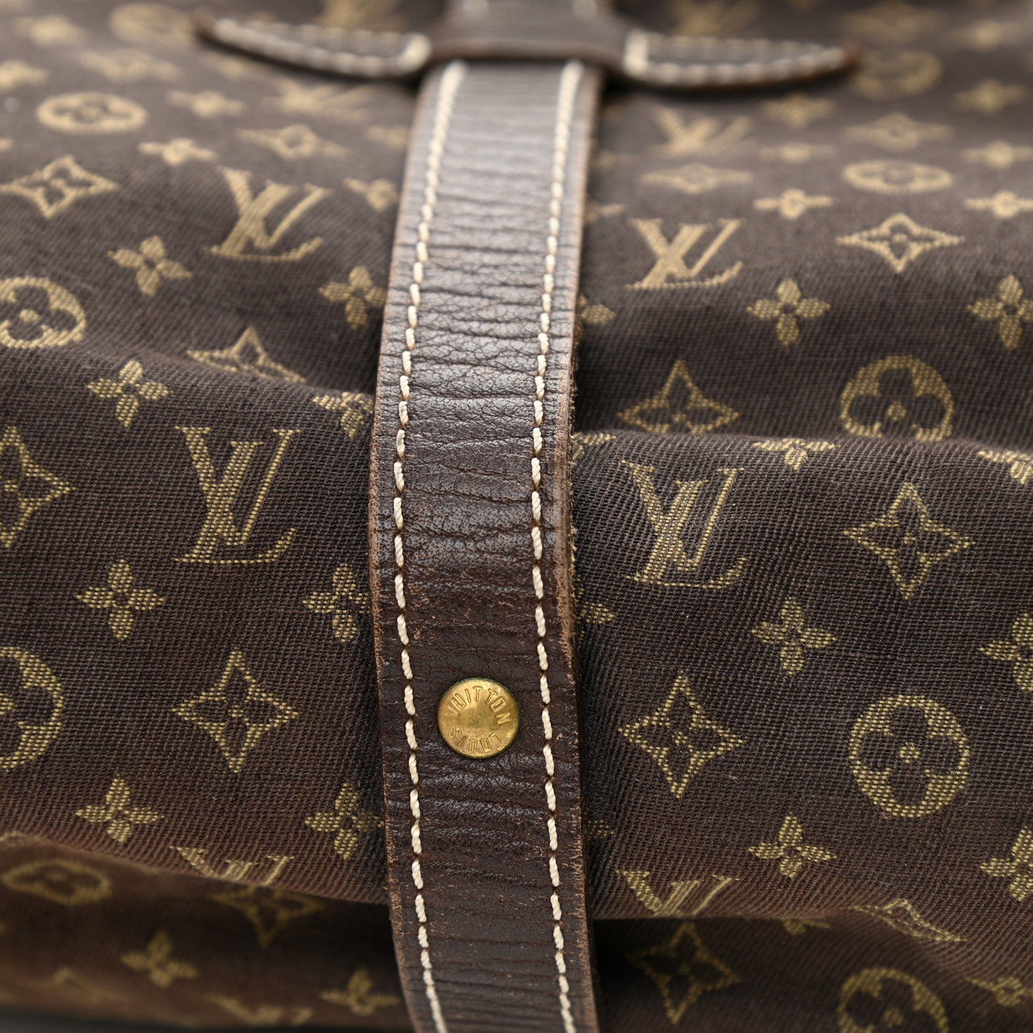 Louis Vuitton Monogram Mini Lin Saumur Ebene 12 of 18