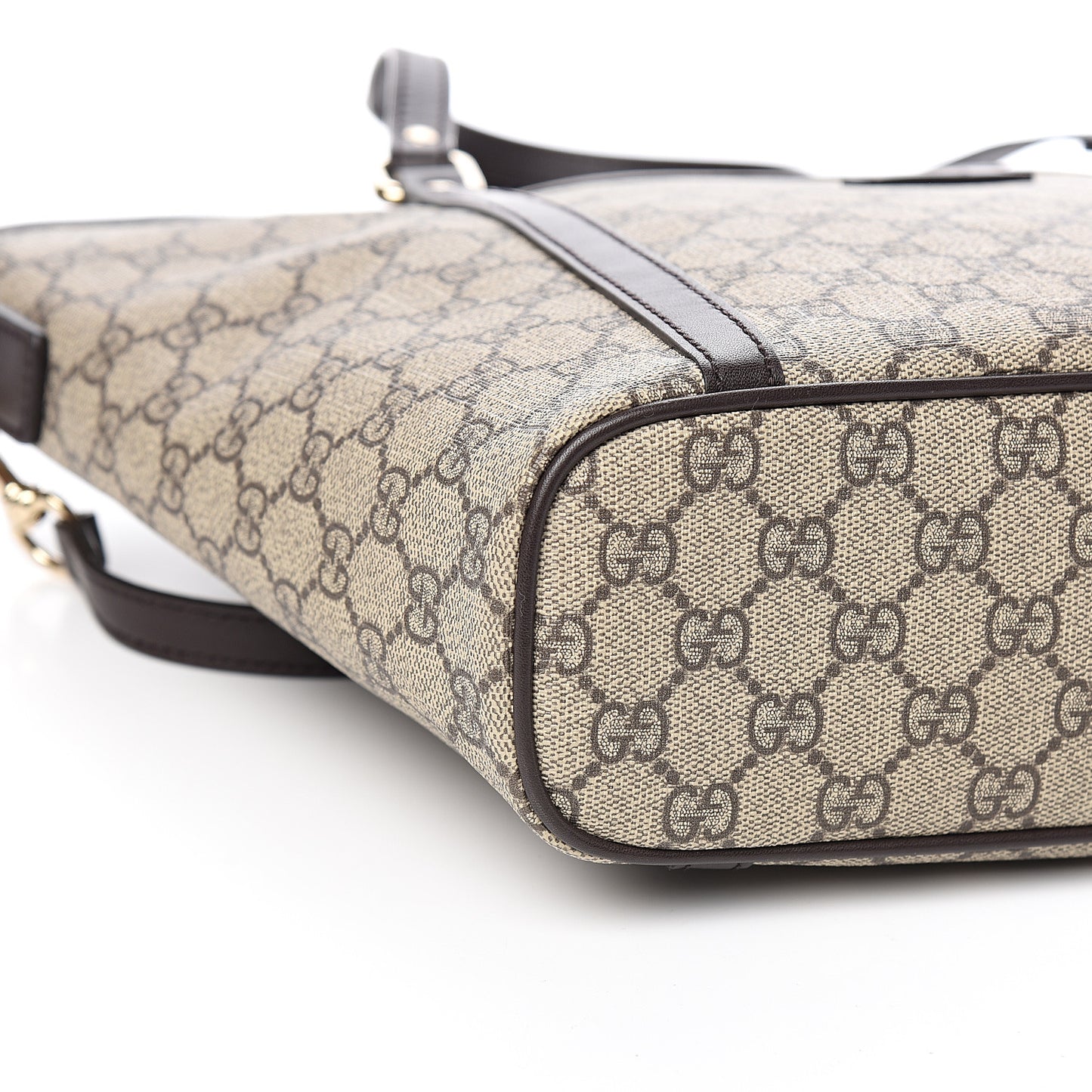 GG Supreme Monogram Medium Joy Tote Dark Brown