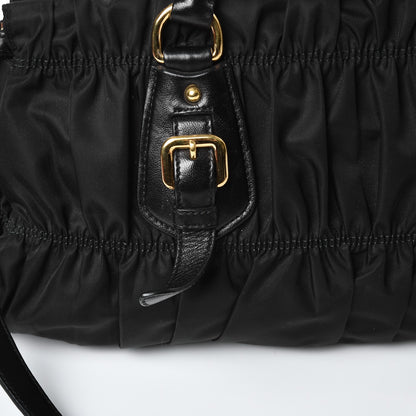 Prada Tessuto Nylon Gaufre Shopping Satchel Black 12 of 12
