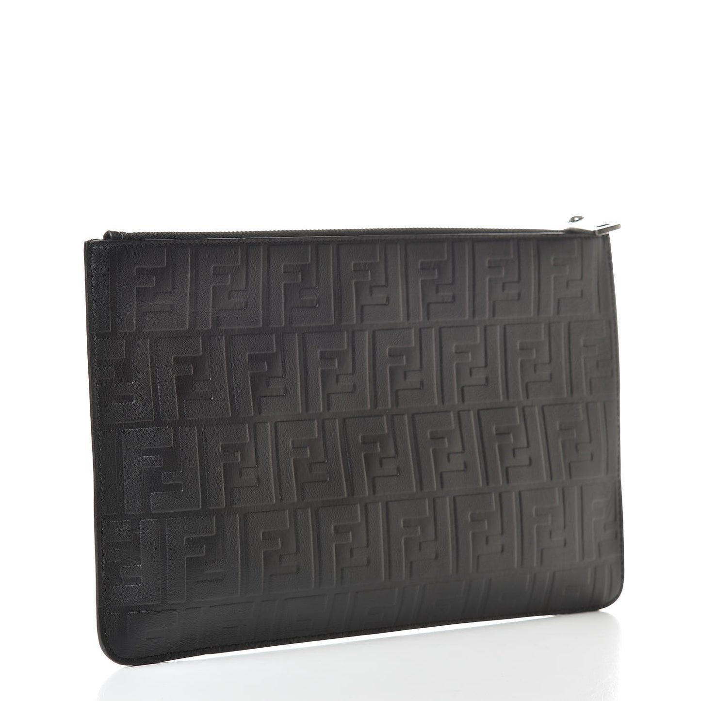 Vitello Grace FF 1974 Embossed Pouch Black