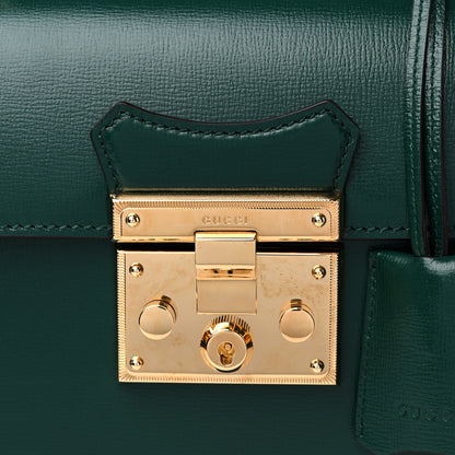 Gucci Azalea Calfskin Small Padlock Bamboo Shoulder Bag Vintage Green 12 of 12