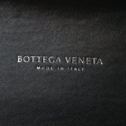Bottega Veneta Satin Ayers Intrecciato Chain Knot Clutch Grey 6 of 10