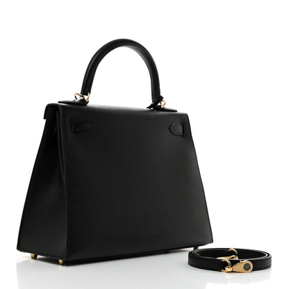 Hermes Epsom Kelly Sellier 28 Black 2 of 11