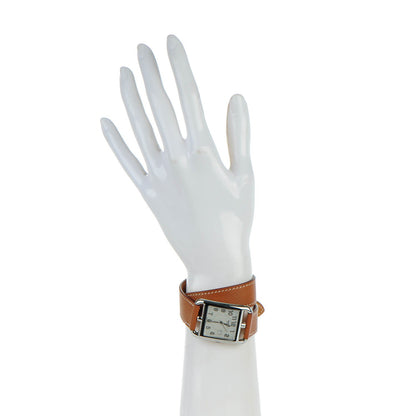 Hermes Stainless Steel Epsom 29mm Cape Cod Double Tour Quartz Watch Gold 2 of 7