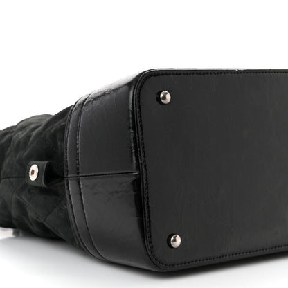 Chanel Iridescent Calfskin Quilted VIP Bowling Bag Black 10 of 13