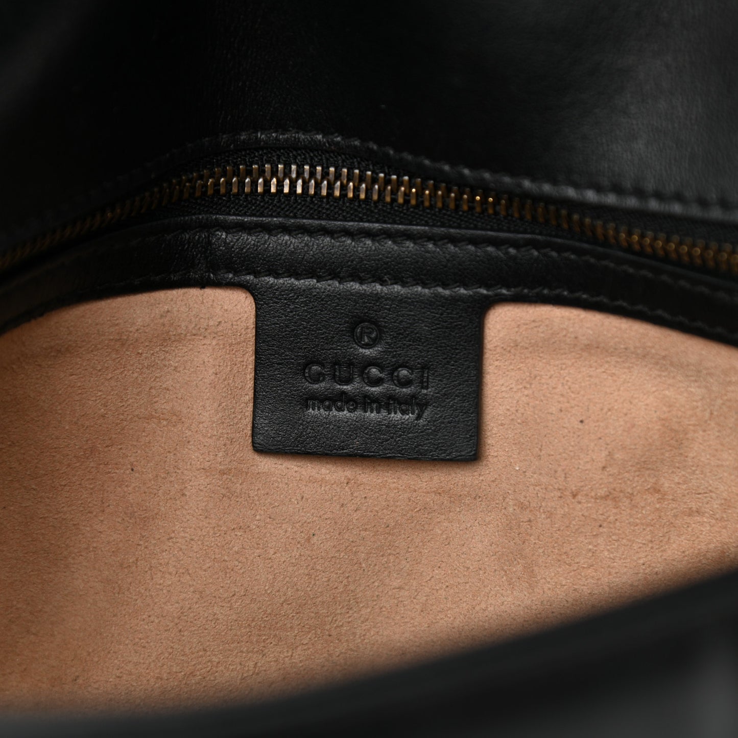 Calfskin Matelasse Small GG Marmont Shoulder Bag Black