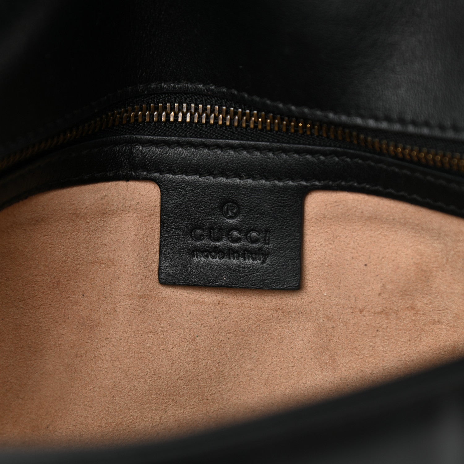 Gucci Calfskin Matelasse Small GG Marmont Shoulder Bag Black 6 of 17