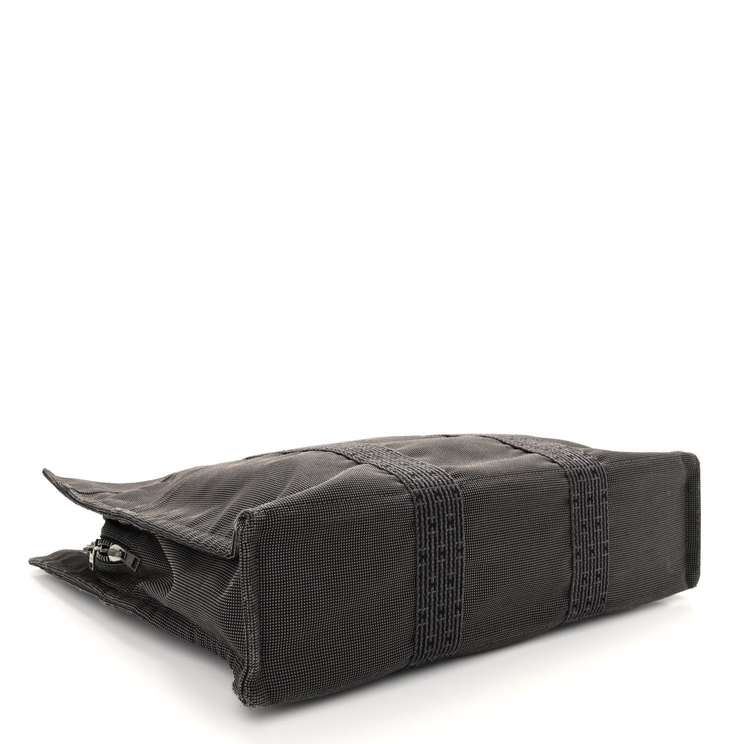 Hermes Toile Fourre Tout MM Grey Black 4 of 9