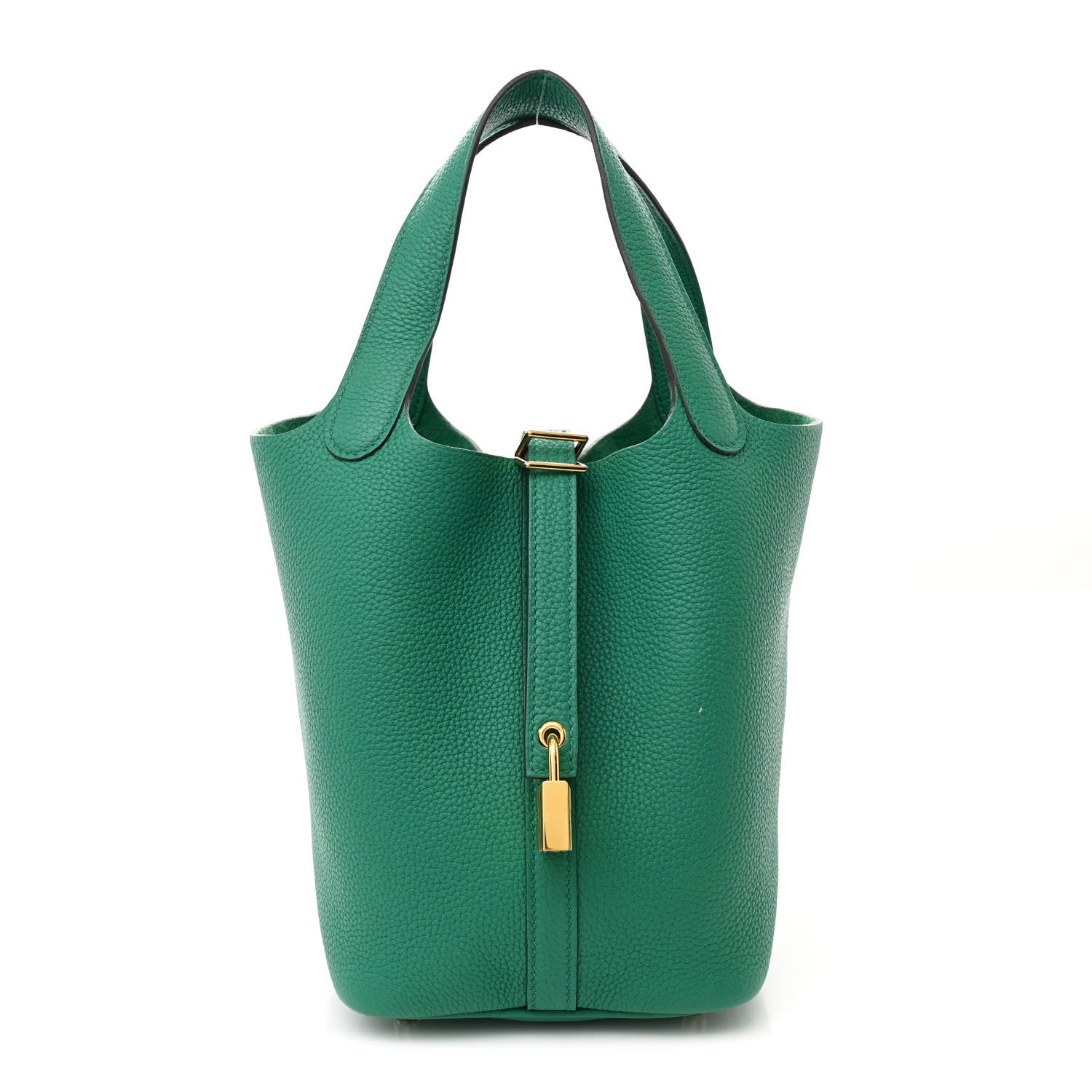 Hermes Taurillon Clemence Picotin Lock 18 PM Vert Jade 1 of 12