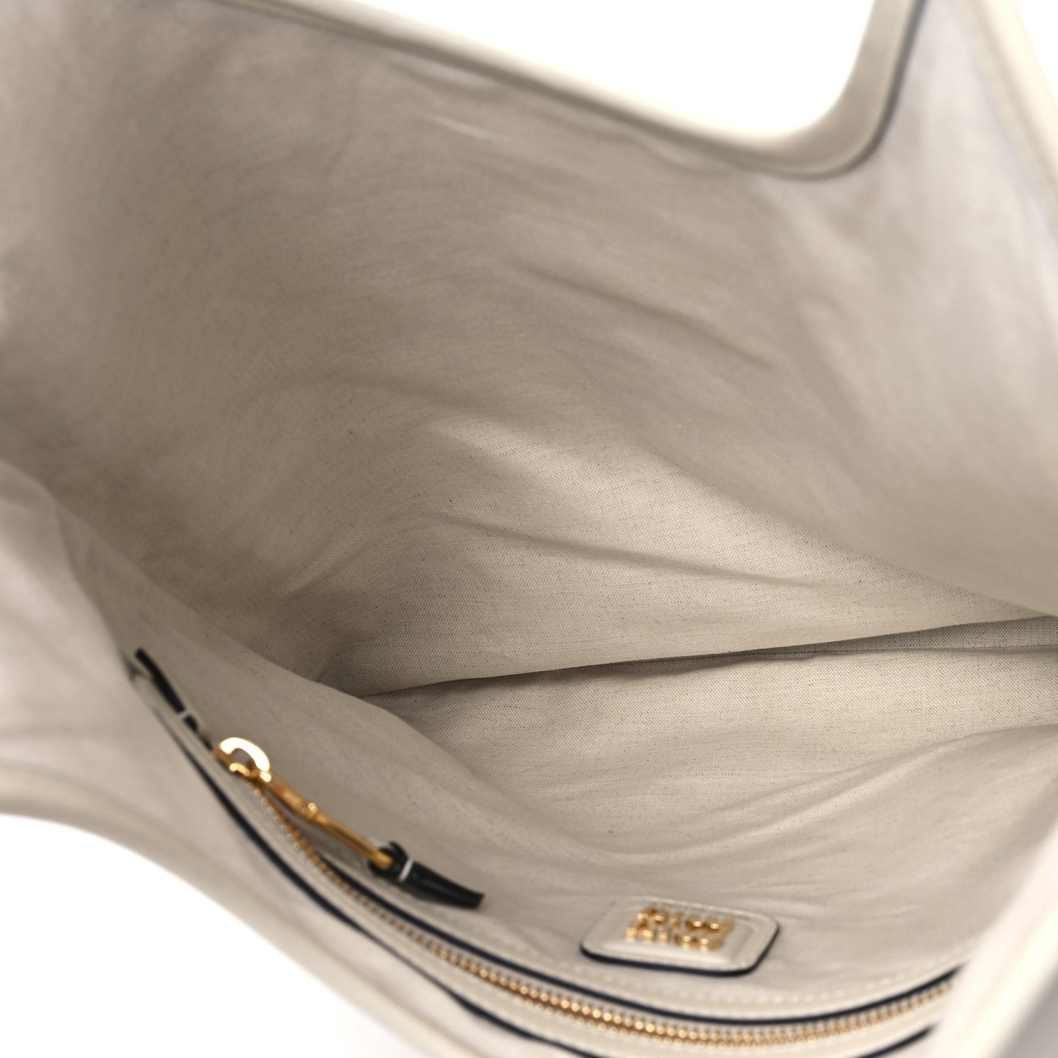 Miu Miu Nappa Ivy Bag Travertine Stone 5 of 9