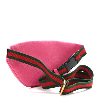 Gucci Grained Calfskin Small Logo Belt Bag Box Pink Green 2 of 9