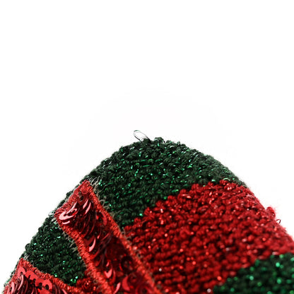 Gucci Sequin Guccification Headband M 57 Red Green 5 of 8