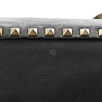Valentino Garavani Vitello Medium Rockstud Tote Black 10 of 14