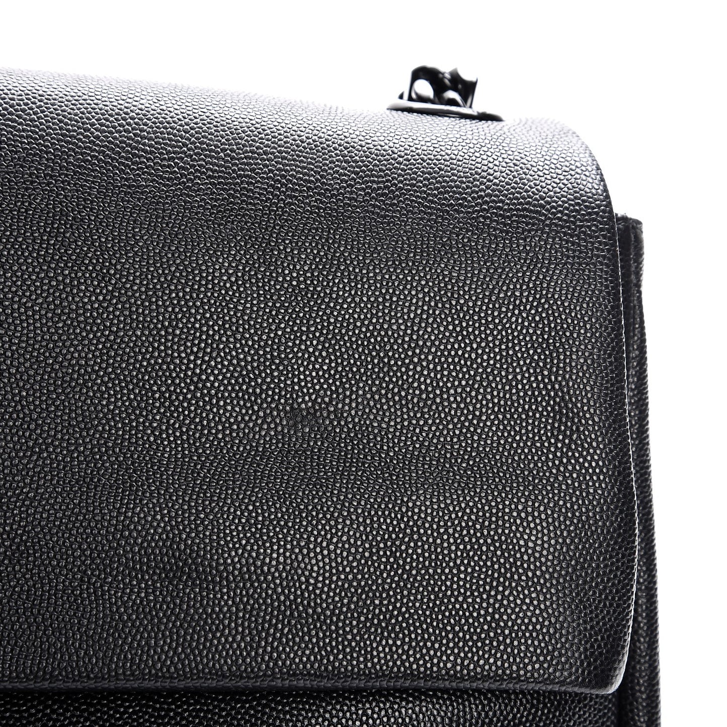 Grain De Poudre Medium West Hollywood Monogram Fold-Over Black