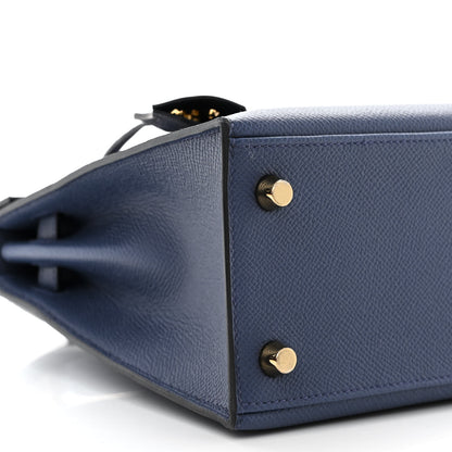 Hermes Epsom Kelly Sellier 25 Bleu Navy 9 of 11
