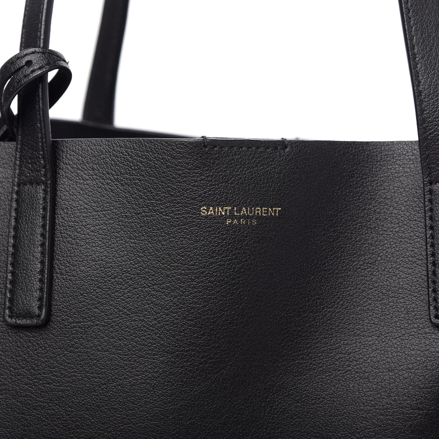 Saint Laurent Calfskin Large Shopping Tote Black 10 of 10