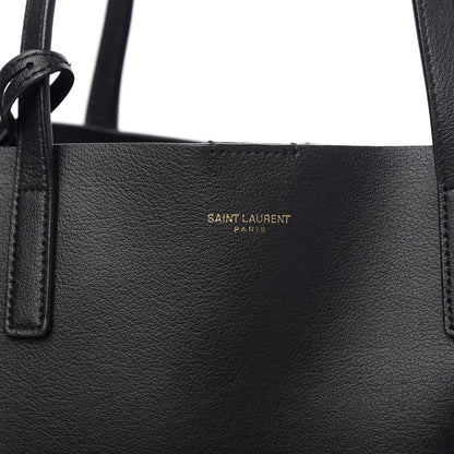 Saint Laurent Calfskin Large Shopping Tote Black 10 of 10