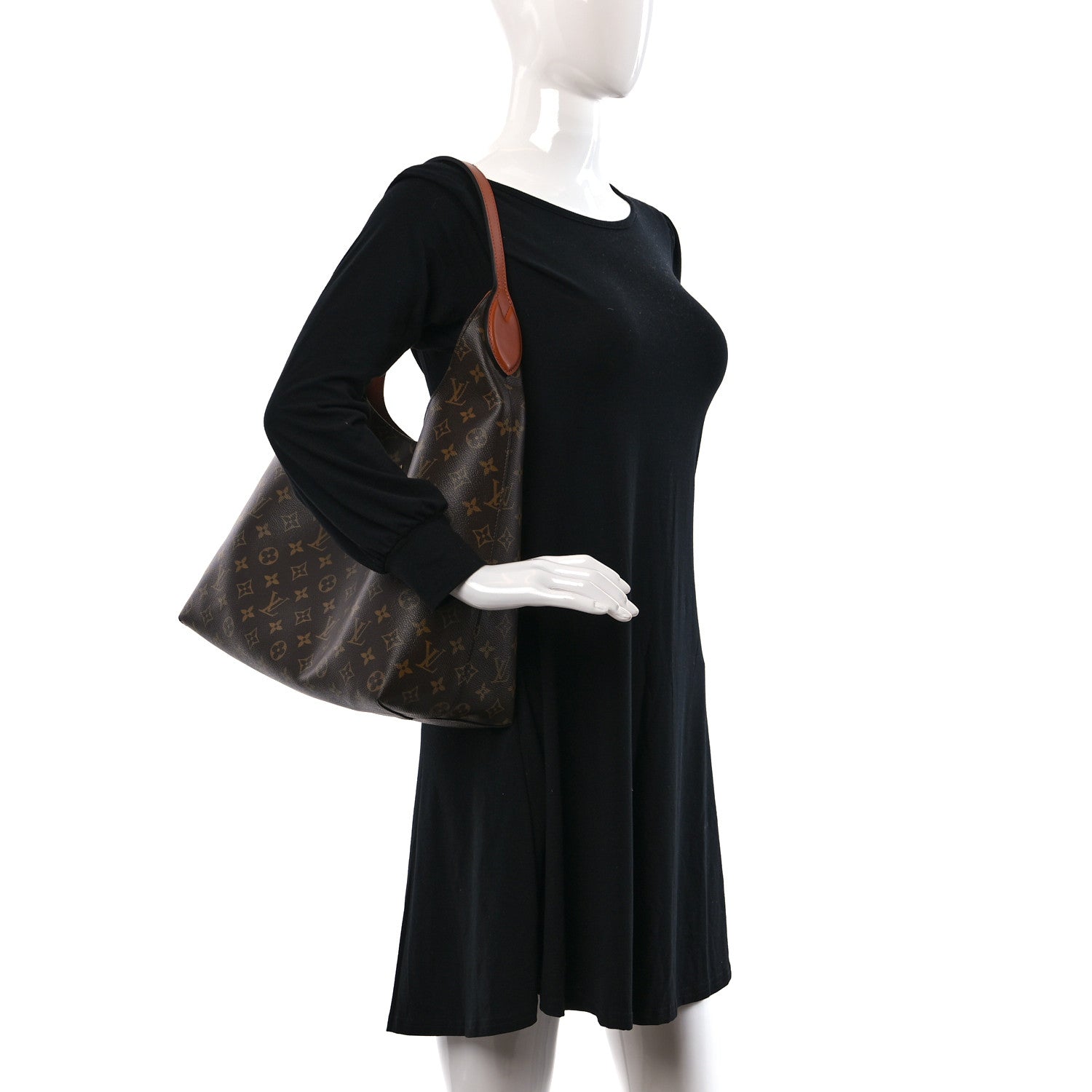 Louis Vuitton Monogram Flower Hobo Beige 2 of 11