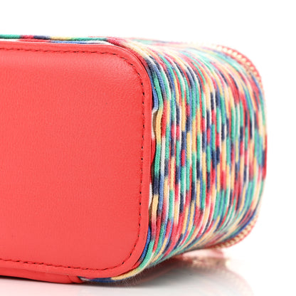 Chanel Embroidered Thread Mini Vanity With Chain Multicolor 10 of 12