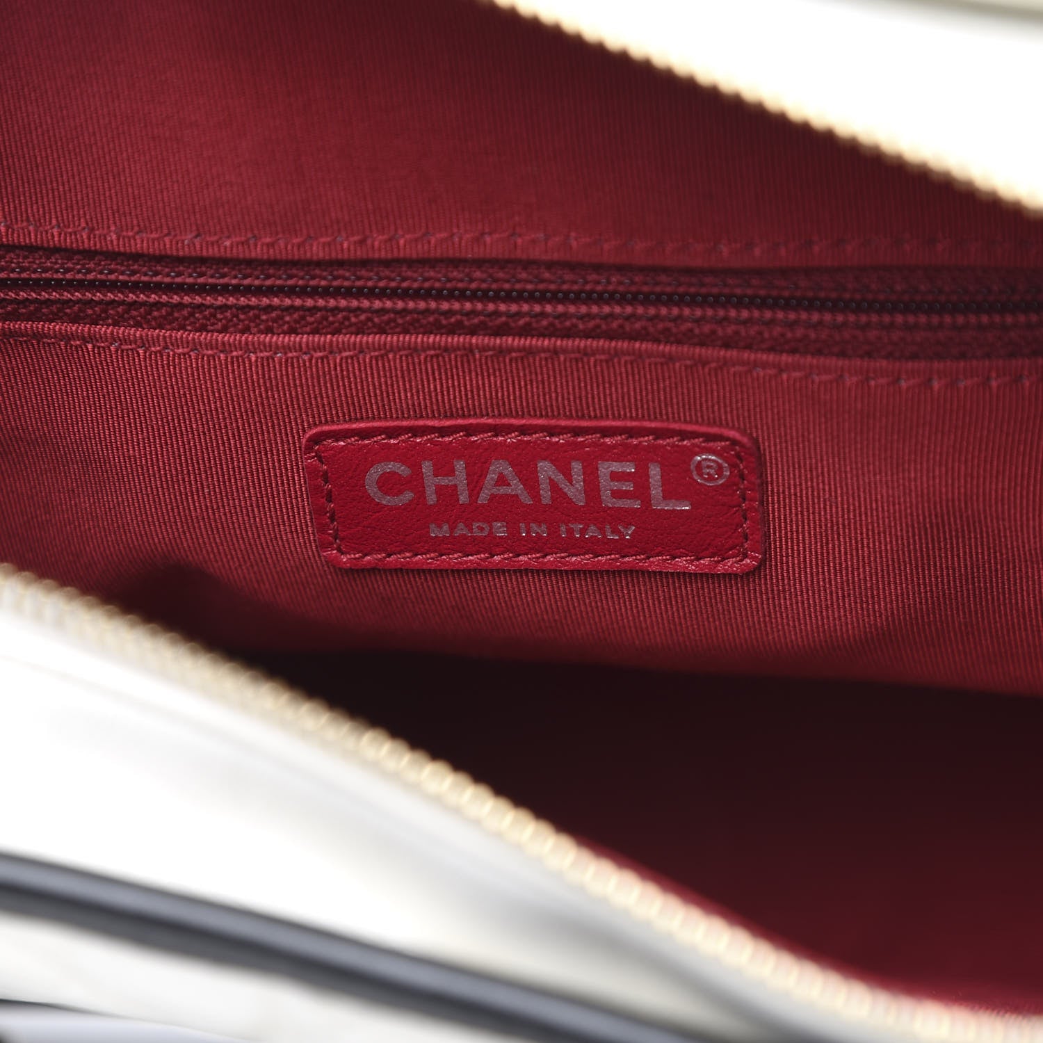 Chanel Aged Calfskin Quilted Medium Gabrielle Hobo Black White 7 of 10