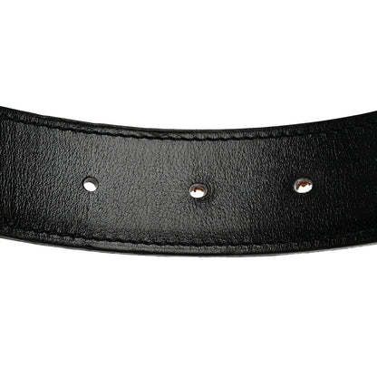 Hermes Box Togo 32mm Au Carre H Belt 90 36 Black Gold 5 of 8