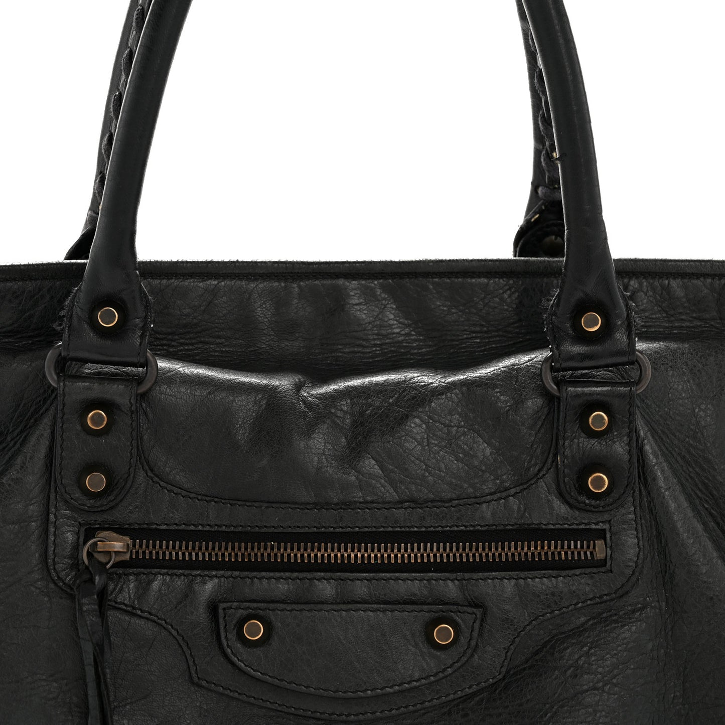 Agneau Classic Hardware Large Sunday Tote Black