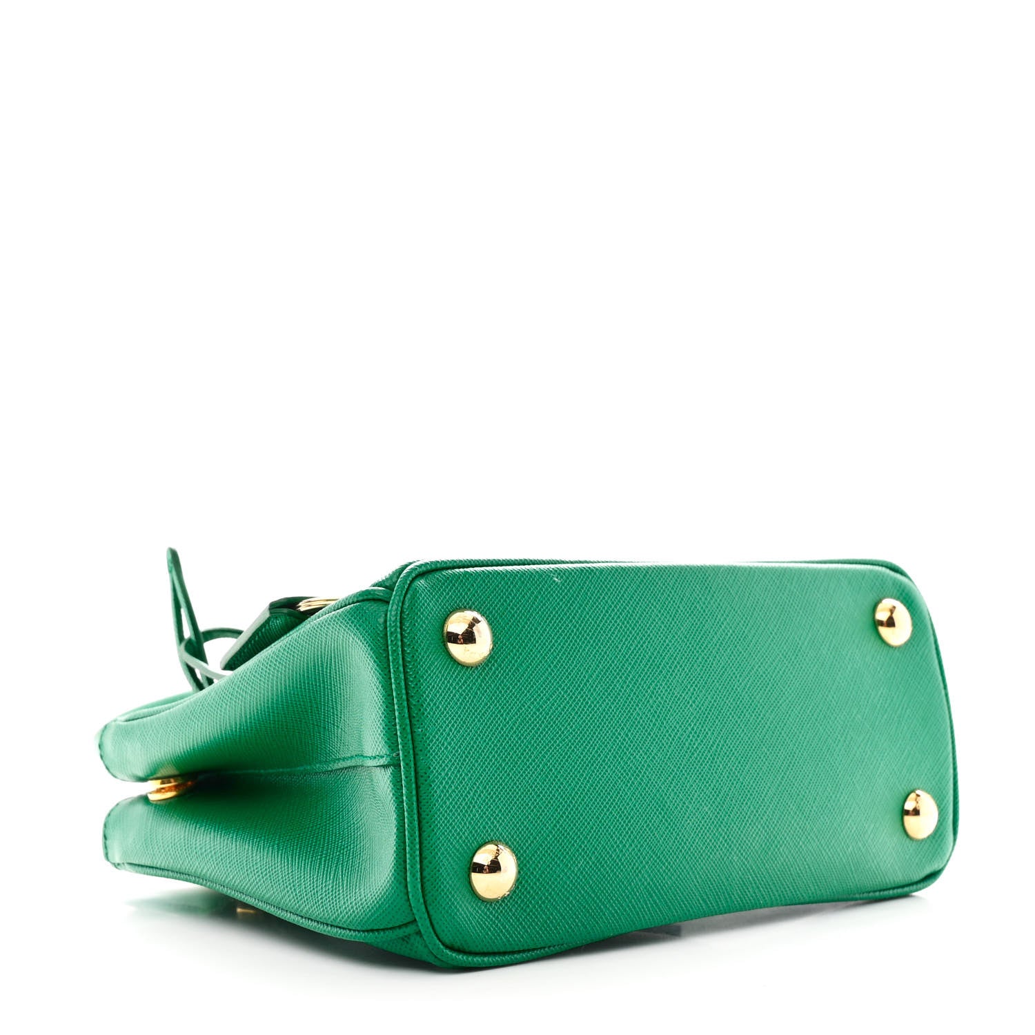 Prada Saffiano Lux Mini Galleria Double Zip Tote Mango 4 of 10