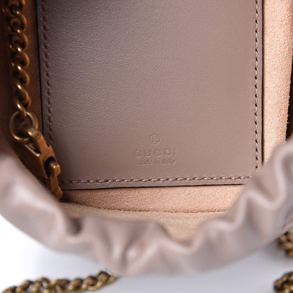 Gucci Calfskin Matelasse Mini GG Marmont 2.0 Bucket Bag Porcelain Rose 6 of 9