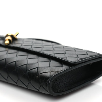 Bottega Veneta Nappa Intrecciato Long Andiamo Top Handle Clutch Black 10 of 10