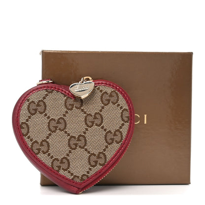 Gucci Monogram Heart Coin Purse Red 8 of 8
