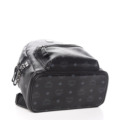 MCM Visetos Small Side Stud Stark Backpack Black 4 of 11