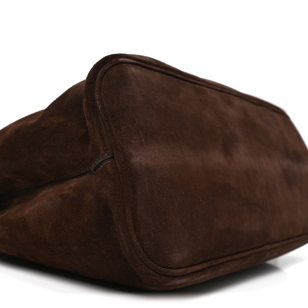 Prada Scamosciato Large Buckle Bag With Belt Cacao 8 of 9