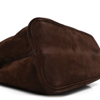 Prada Scamosciato Large Buckle Bag With Belt Cacao 8 of 9