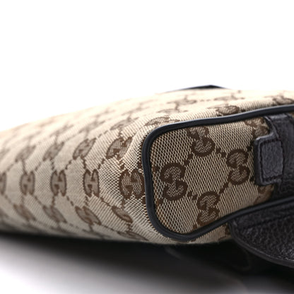 Gucci Monogram Dollar Calfskin Belt Bag Beige Ebony Testa di Moro Marrone Scuro 9 of 9