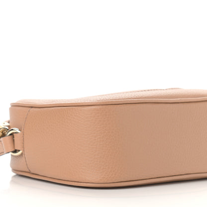 Gucci Pebbled Calfskin Small Soho Disco Bag Camelia 9 of 10
