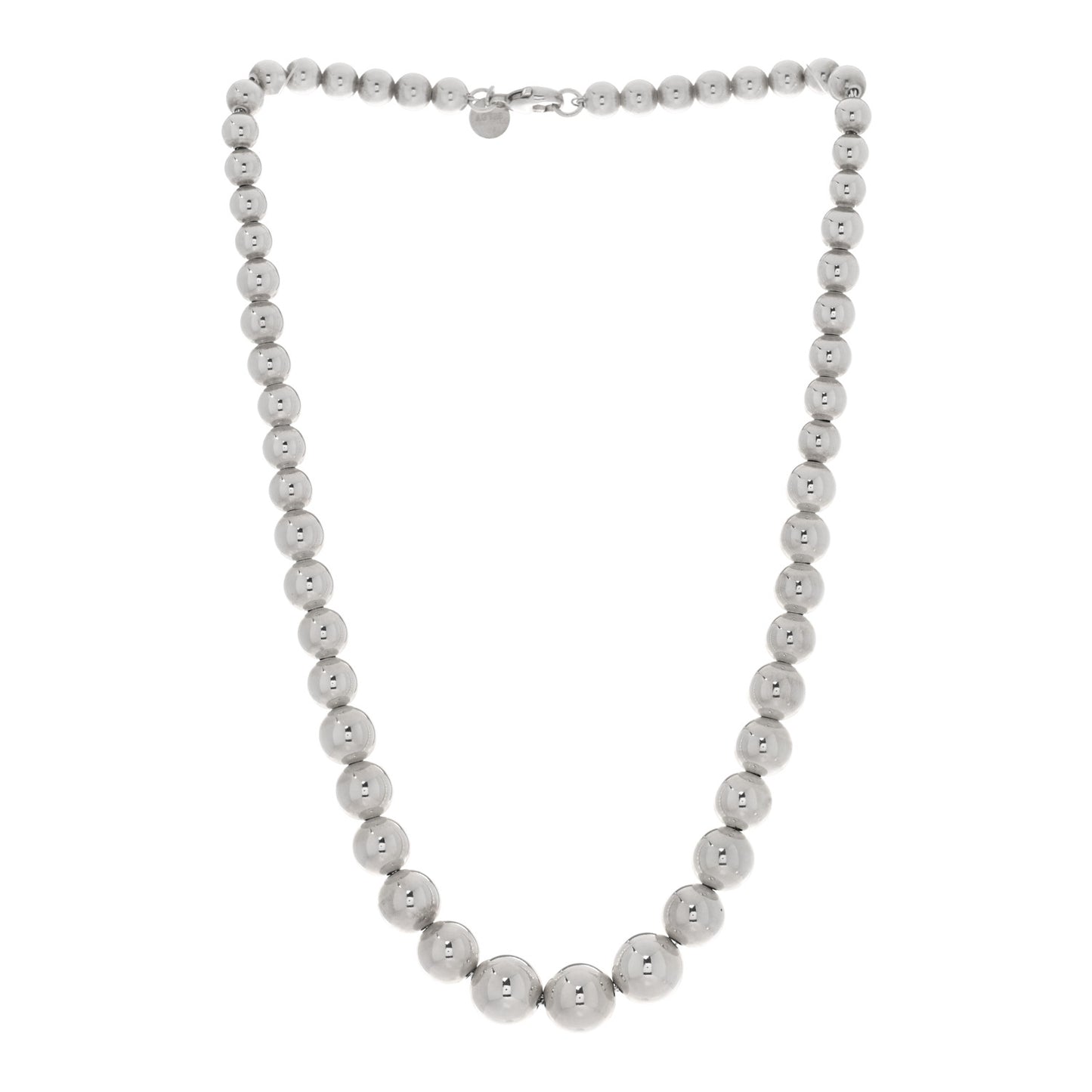 Sterling Silver Hardwear Graduated Ball Necklace