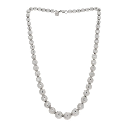 Tiffany Sterling Silver Hardwear Graduated Ball Necklace 3 of 5