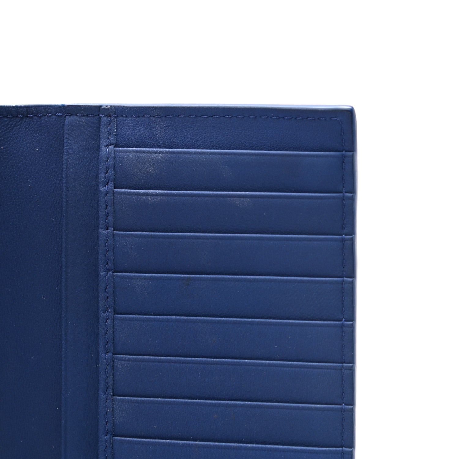 Bottega Veneta Nappa Intrecciato Continental Flap Wallet Blue 9 of 9