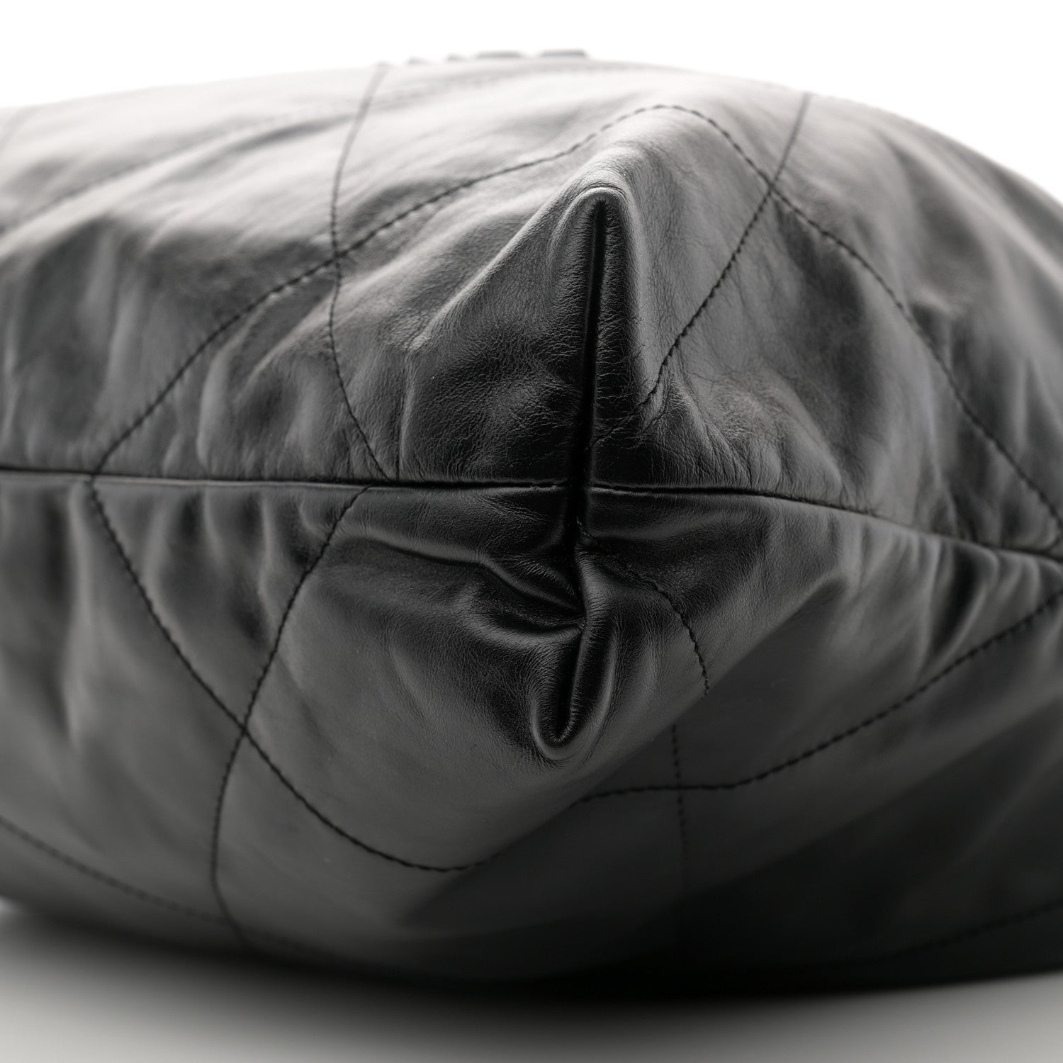 Chanel Shiny Calfskin Quilted Chanel 22 So Black 11 of 12