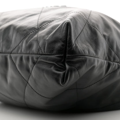 Chanel Shiny Calfskin Quilted Chanel 22 So Black 11 of 12