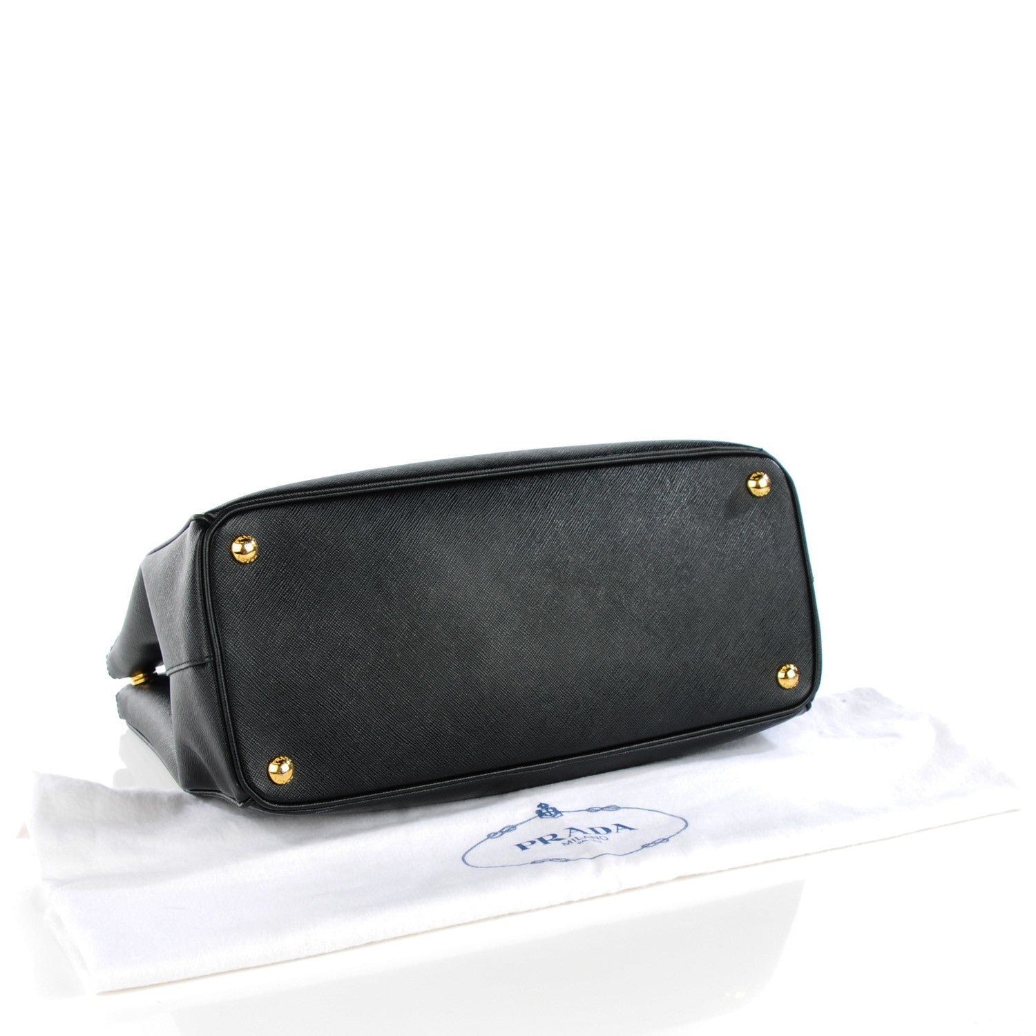 Prada Saffiano Medium Galleria Double Zip Tote Black 4 of 9