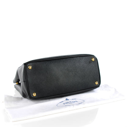 Prada Saffiano Medium Galleria Double Zip Tote Black 4 of 9
