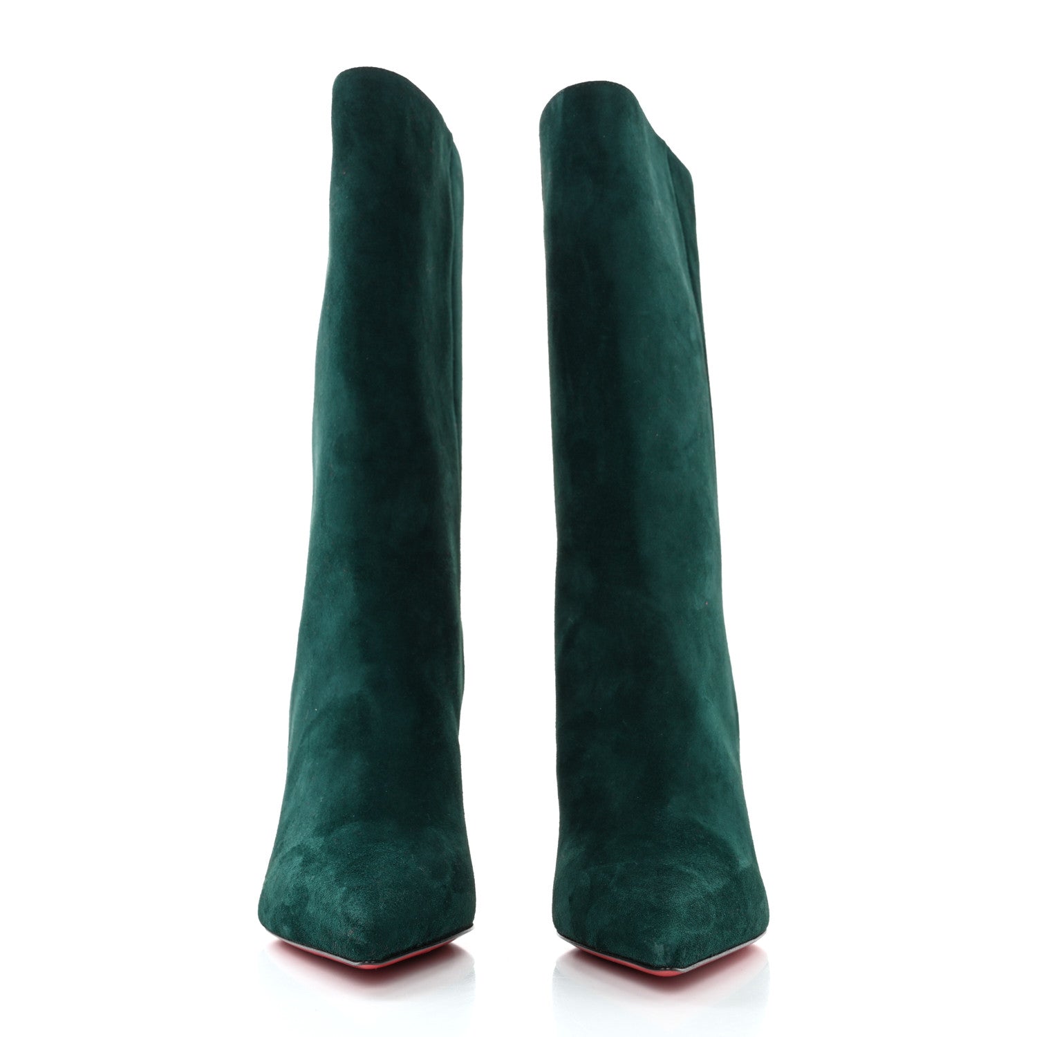 Christian Louboutin Veau Velours Astrilarge 100 Booties 35.5 Green 2 of 8
