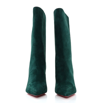 Christian Louboutin Veau Velours Astrilarge 100 Booties 35.5 Green 2 of 8