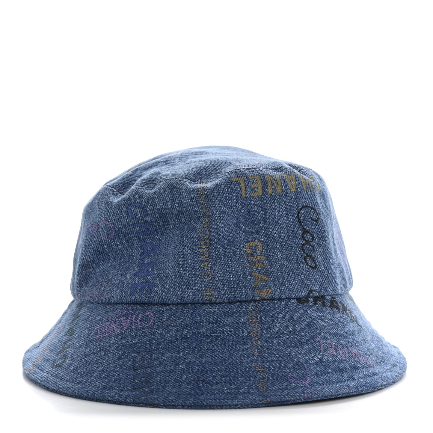 Denim Mood Cloche Bucket Hat L Blue